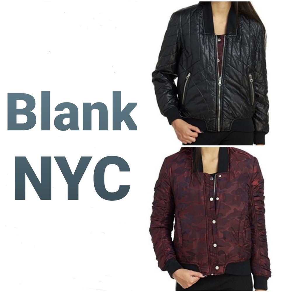 Blank NYC Reversible Bomber Coat Jacket Women's Xsmall